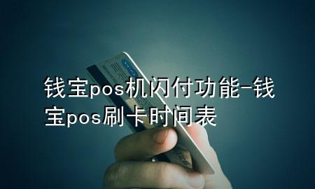 钱宝pos机闪付功能-钱宝pos刷卡时间表