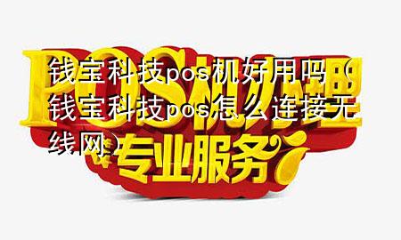 钱宝科技pos机好用吗（钱宝科技pos怎么连接无线网）