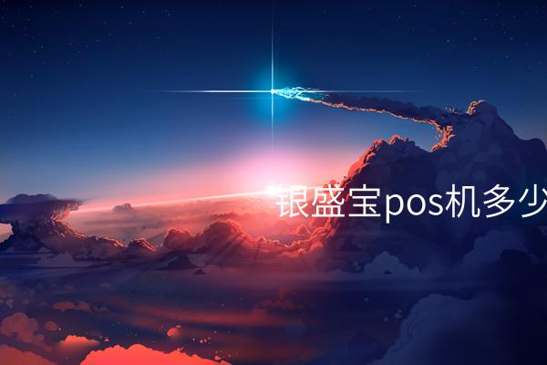 银盛宝POS机是性价比之王